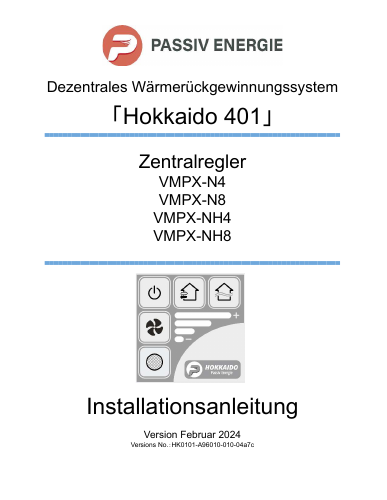 Installationsanleitung N und NH Regler